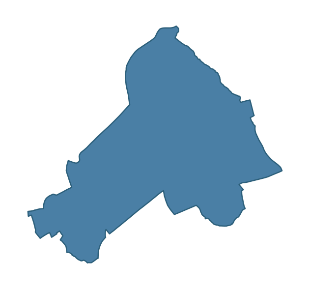 Detailed boundary map of KILLYCOMAIN ward, Armagh City, Banbridge and Craigavon
