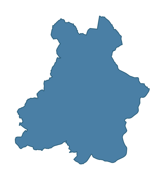 Detailed boundary map of KILLYMAN ward, Mid Ulster