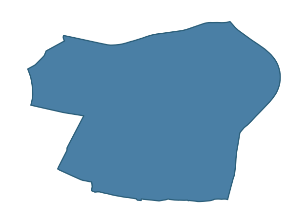 Detailed boundary map of KNOCK ward, Belfast