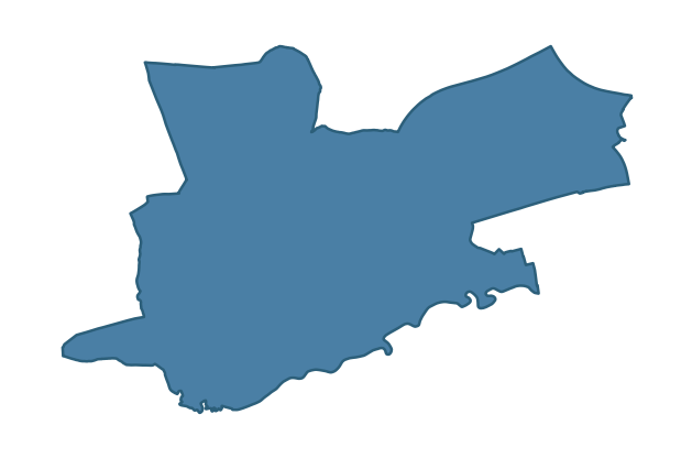 Detailed boundary map of KNOCKMORE ward, Lisburn and Castlereagh