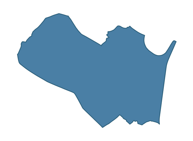 Detailed boundary map of LAGMORE ward, Belfast
