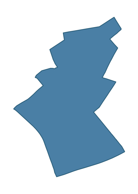 Detailed boundary map of LISNAGELVIN ward, Derry City and Strabane