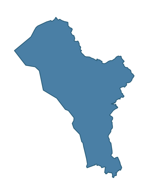 Detailed boundary map of LISNARRICK ward, Fermanagh and Omagh