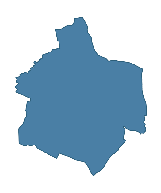 Detailed boundary map of LISNASKEA ward, Fermanagh and Omagh