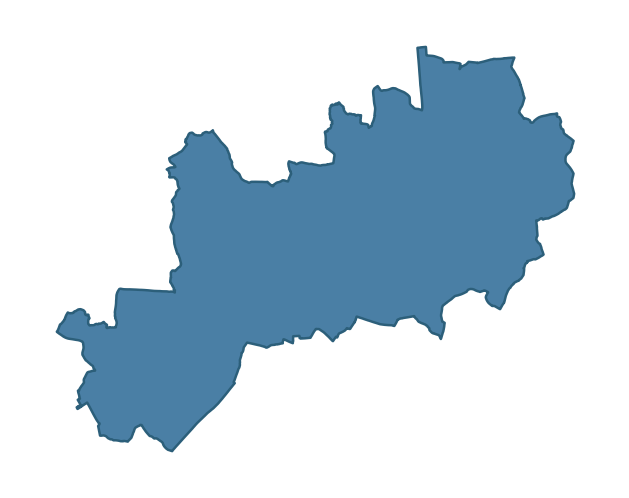 Detailed boundary map of LOUGHRY ward, Mid Ulster