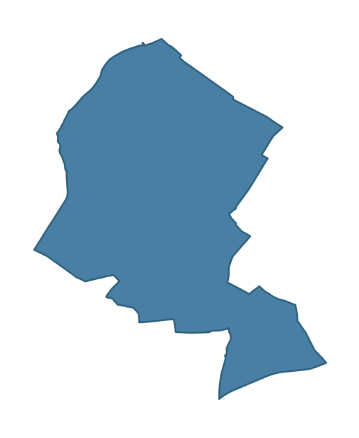 Detailed boundary map of LOUGHVIEW ward, Ards and North Down