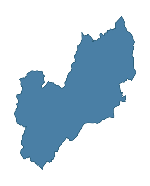 Detailed boundary map of MARKETHILL ward, Armagh City, Banbridge and Craigavon