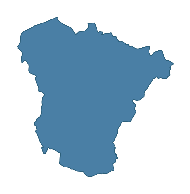 Detailed boundary map of MONEYREAGH ward, Lisburn and Castlereagh