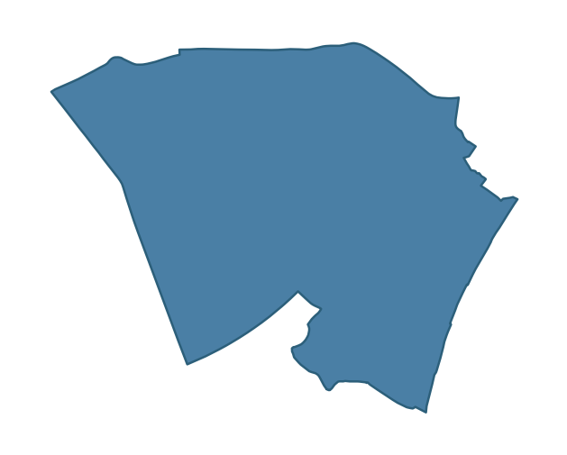 Detailed boundary map of MONKSTOWN ward, Antrim and Newtownabbey