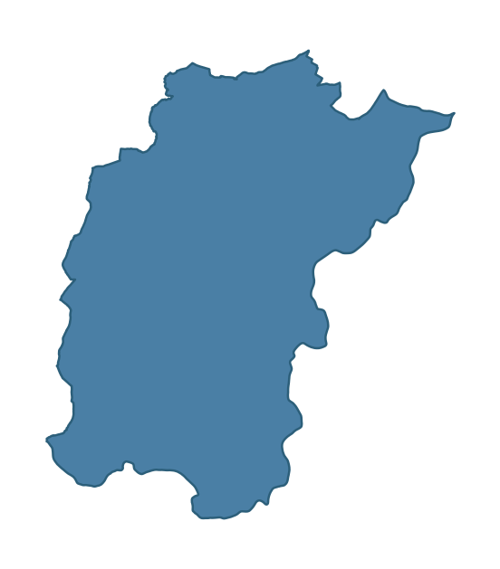 Detailed boundary map of MOY ward, Mid Ulster