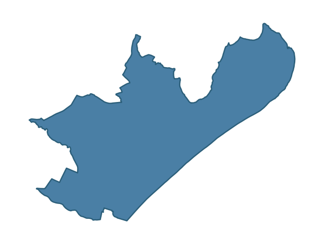 Detailed boundary map of MURLOUGH ward, Newry, Mourne and Down