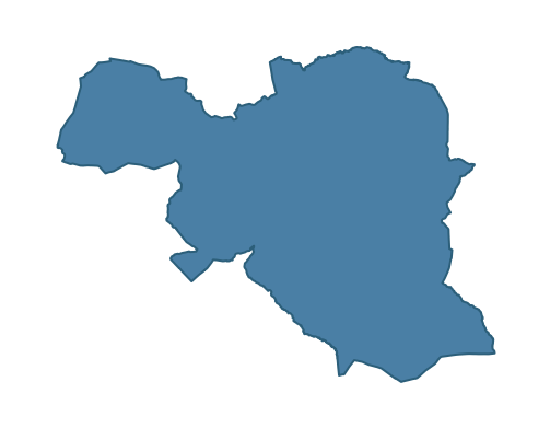 Detailed boundary map of PARK ward, Derry City and Strabane