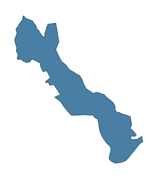 Detailed boundary map of PORTORA ward, Fermanagh and Omagh