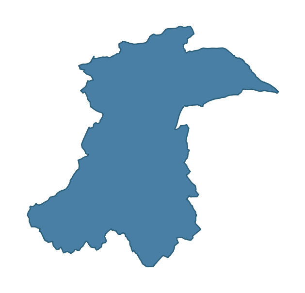 Detailed boundary map of QUILLY ward, Armagh City, Banbridge and Craigavon