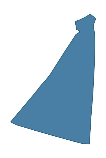 Detailed boundary map of RATHGAEL ward, Ards and North Down