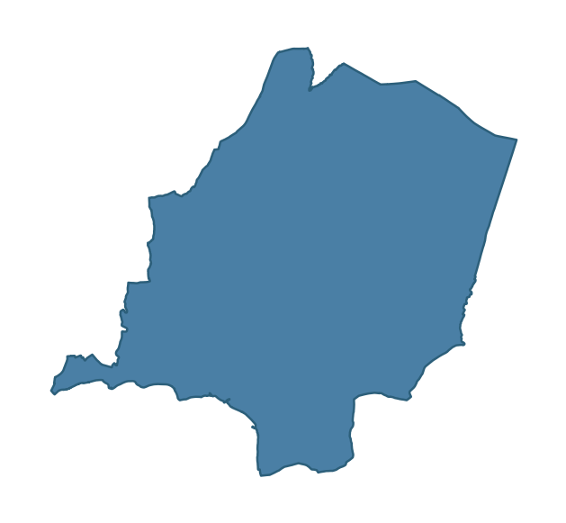 Detailed boundary map of ROSTREVOR ward, Newry, Mourne and Down