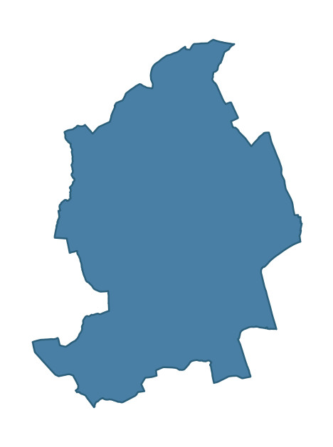 Detailed boundary map of SCRABO ward, Ards and North Down