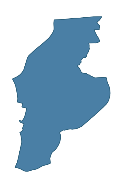 Detailed boundary map of SHANDON ward, Belfast