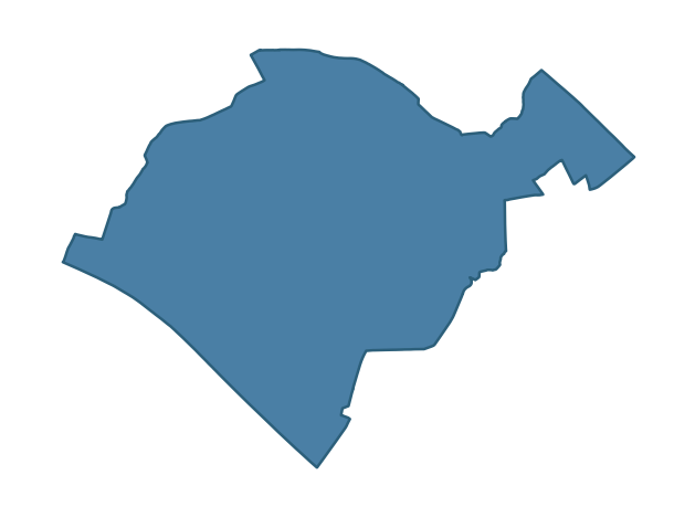 Detailed boundary map of SKEOGE ward, Derry City and Strabane