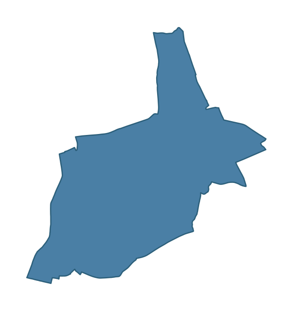 Detailed boundary map of ST. PATRICK'S ward, Newry, Mourne and Down