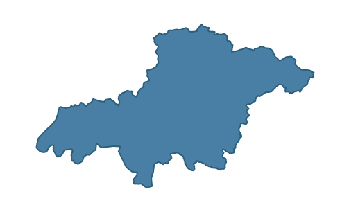Detailed boundary map of STEWARTSTOWN ward, Mid Ulster