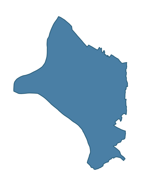 Detailed boundary map of STRABANE NORTH ward, Derry City and Strabane