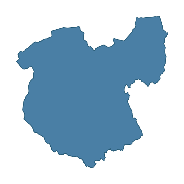 Detailed boundary map of SWATRAGH ward, Mid Ulster