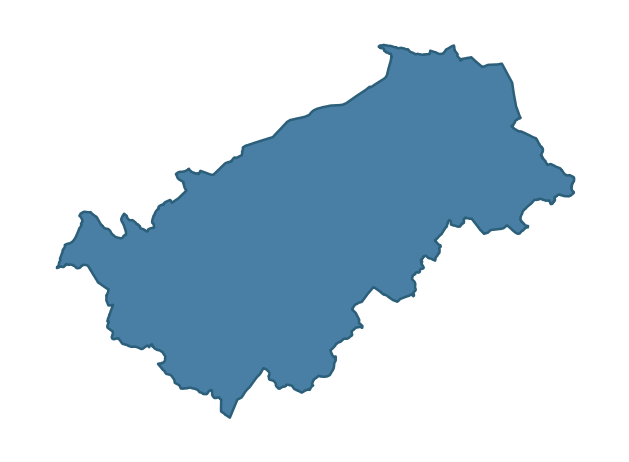 Detailed boundary map of TEMPO ward, Fermanagh and Omagh