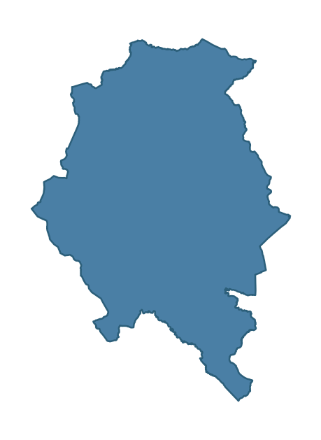 Detailed boundary map of TERMON ward, Fermanagh and Omagh