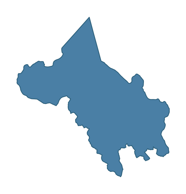 Detailed boundary map of THE BIRCHES ward, Armagh City, Banbridge and Craigavon