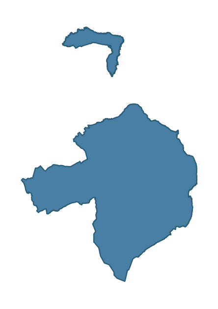 Detailed boundary map of TORR HEAD and RATHLIN ward, Causeway Coast and Glens