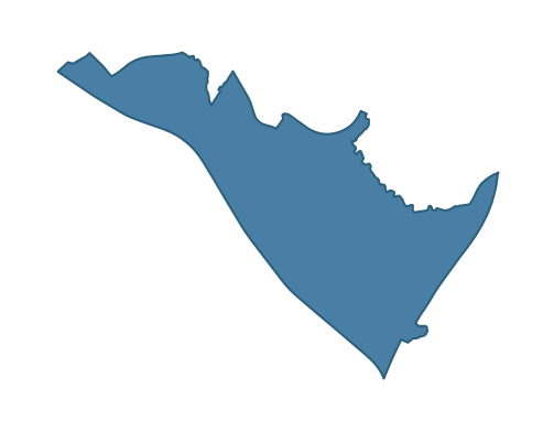 Detailed boundary map of VALLEY ward, Antrim and Newtownabbey