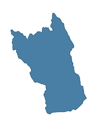 Detailed boundary map of VALLEY ward, Mid Ulster