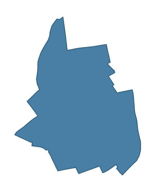 Detailed boundary map of WALLACE PARK ward, Lisburn and Castlereagh