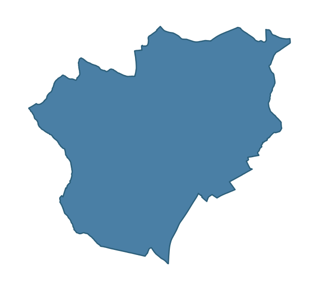 Detailed boundary map of WARINGSTOWN ward, Armagh City, Banbridge and Craigavon