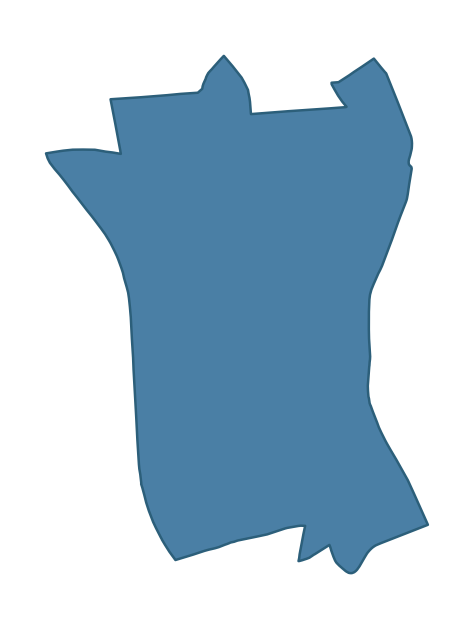 Detailed boundary map of WATERSIDE ward, Causeway Coast and Glens