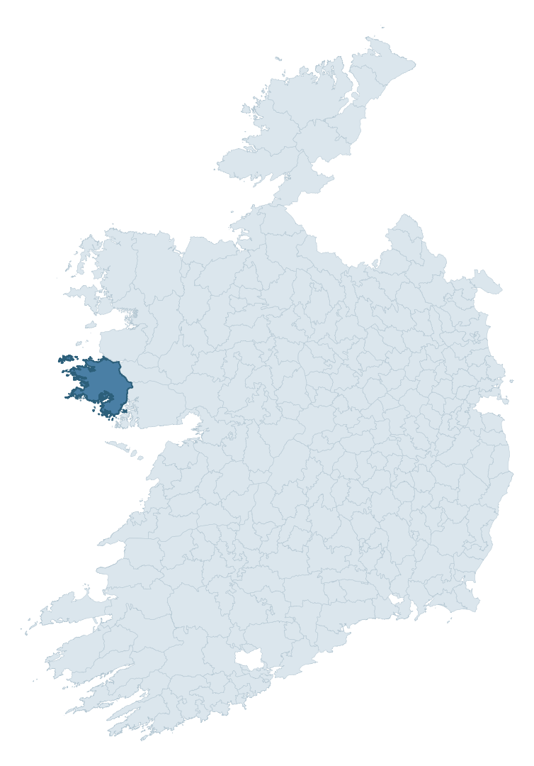 Regional context map showing BALLYNAHINCH ward within Newry, Mourne and Down