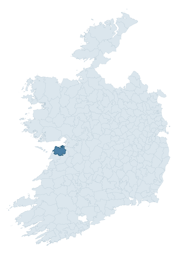 Regional context map showing BURREN ward within Newry, Mourne and Down