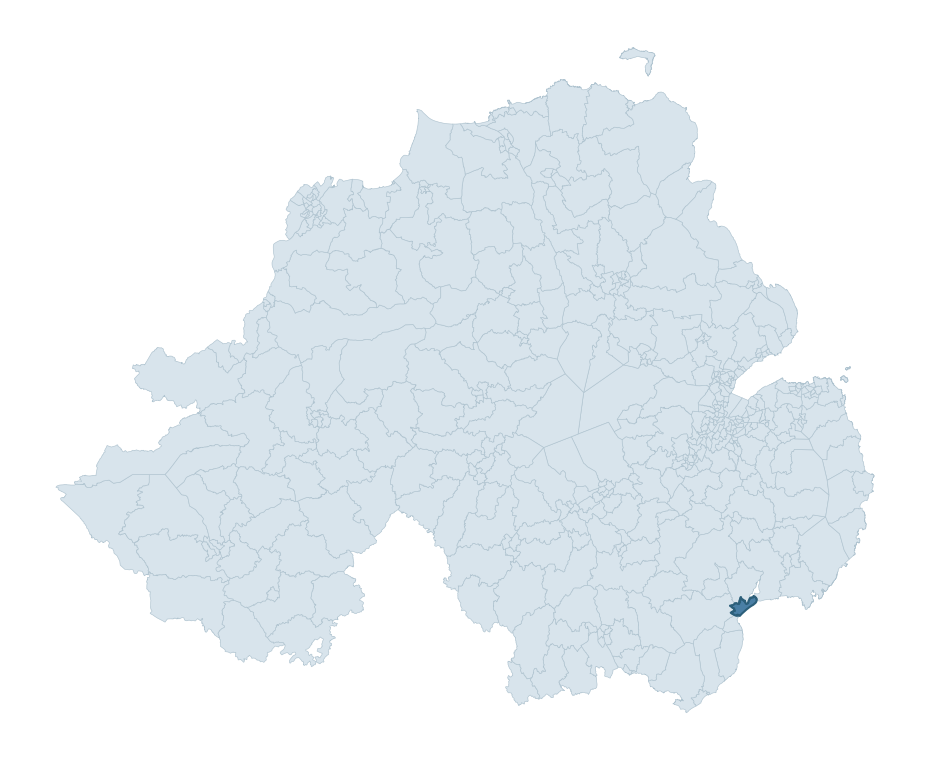Regional context map showing MURLOUGH ward within Newry, Mourne and Down