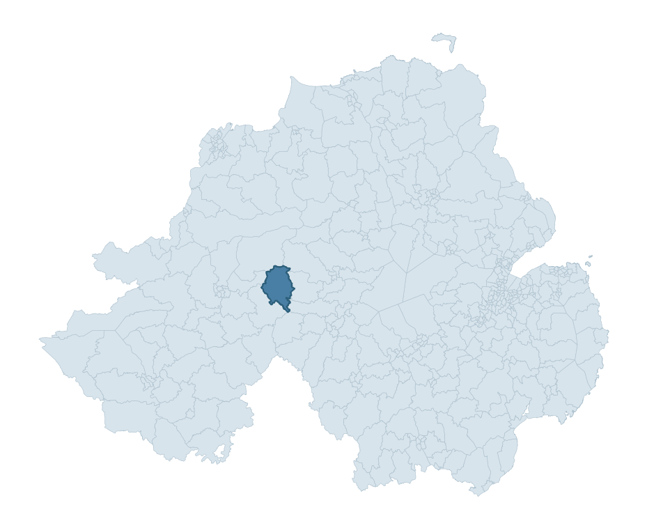 Regional context map showing TERMON ward within Fermanagh and Omagh