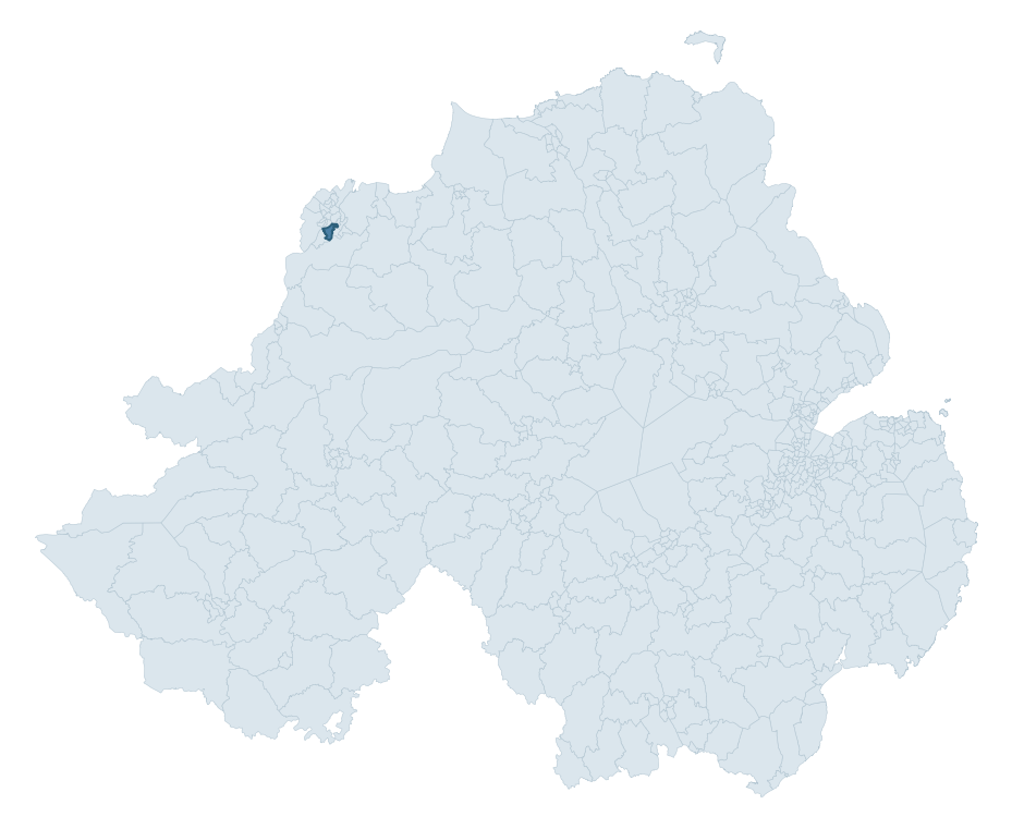Regional context map showing VICTORIA ward within Derry City and Strabane